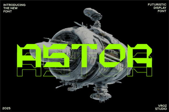Astor: The Uncompromising Futuristic Display Typeface