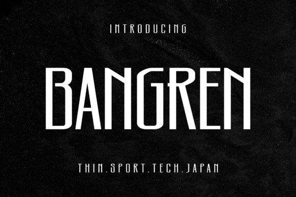 Bangren Font: A Futuristic Typeface for Modern Design