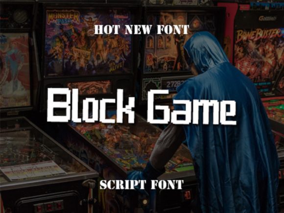 Block Game: A Bold Display Typeface for Creative Projects