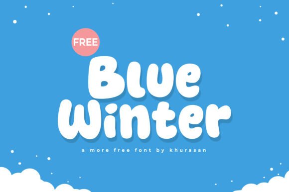 Blue Winter Font: A Playful Frosty Typeface for Bold Designs