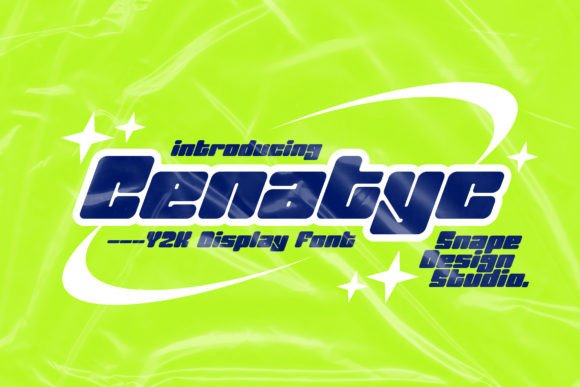 Cenatyc: A Futuristic Display Font for Bold Creators