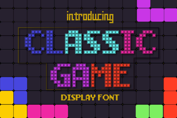 Classic Game: A Uniquely Designed Retro Display Font