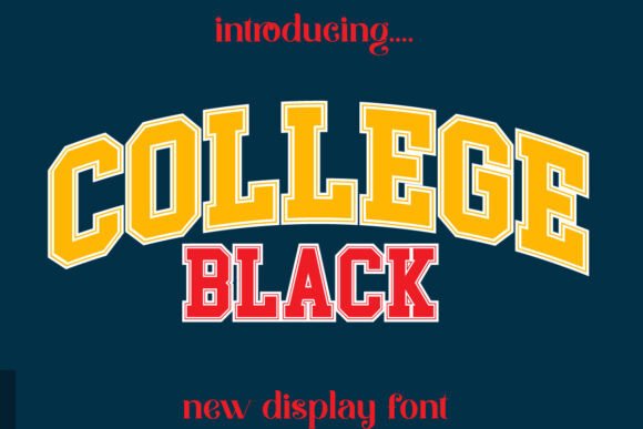 College Black: A Bold Display Typeface for Modern Design