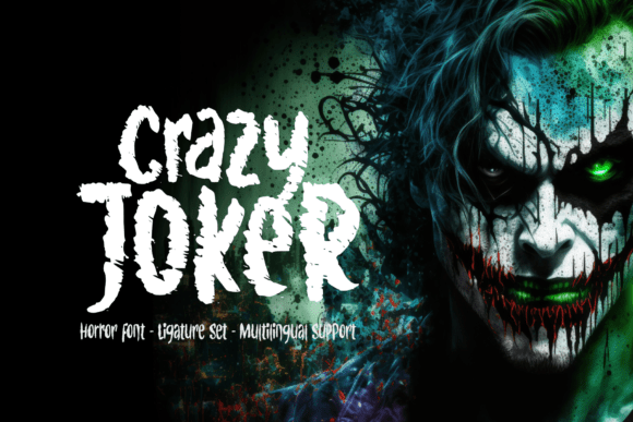 Crazy Joker: A Captivating Horror Font for Dark Designs