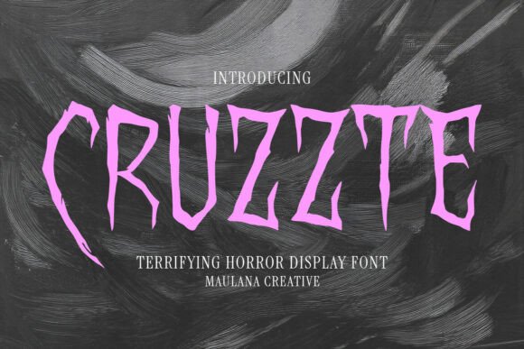Cruzzte Font: A Chilling Typeface for Terrifying Designs