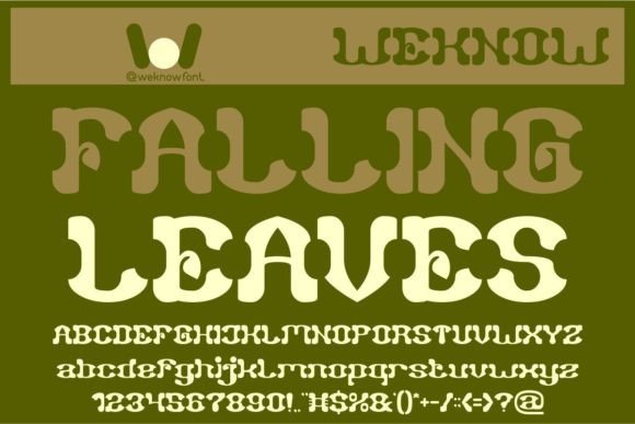 Falling Leaves: An Art Deco Display Font