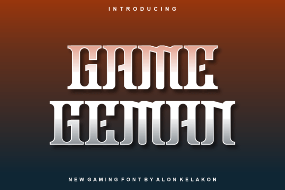 Game Geman: A Modern Display Typeface for Bold Creators