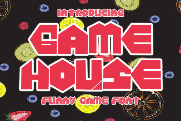 Game House: A Daring Display Font for Creative Projects