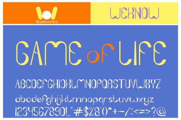 Game of Life: A Cool and Techno Display Font