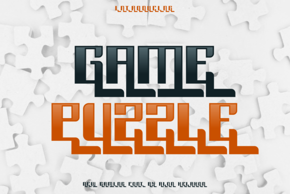 Game Puzzle: A Modern Display Font for Bold Creatives