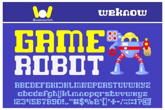 Game Robot: A Modern Typeface for Bold, Digital Projects
