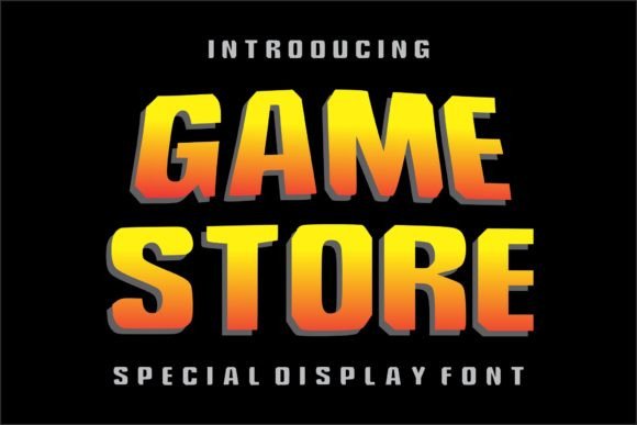 Game Store: A Modern Racing Display Typeface