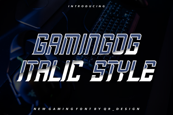 Gamingog: A Bold Display Font for Game Branding