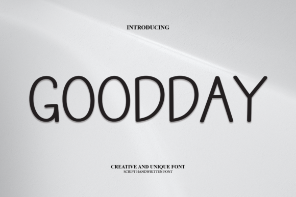 Goodday: A Charming Display Font for Modern Branding