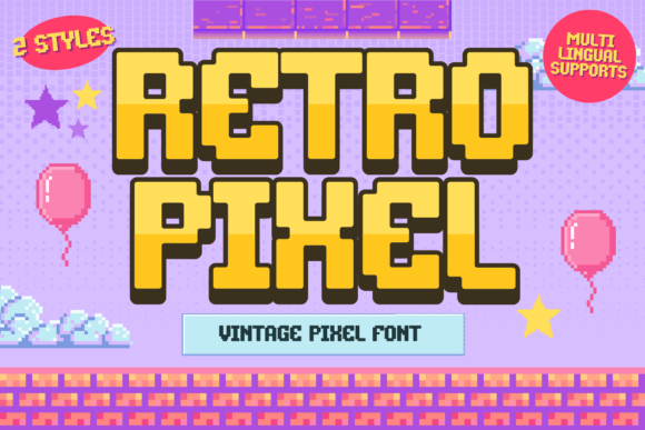 Retro Pixel: Nostalgic 8-Bit Display Typeface