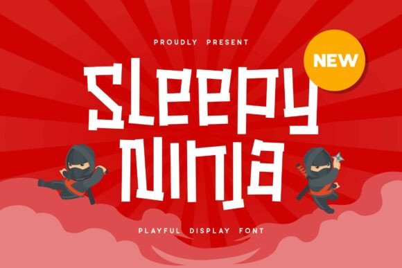 Sleepyninjaregular: Bold Display Font for Creative Impact