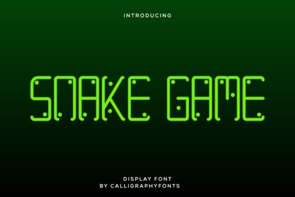 Snake Game: A Cool and Techno Display Font