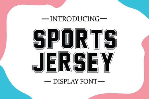 Sports Jersey: A Bold Font for Modern Design