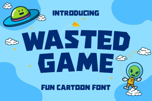 Wasted Game: A Playful Display Font for Creative Designs